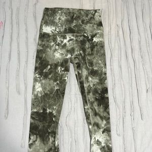 lululemon athletica Green Tie-Dye Leggings